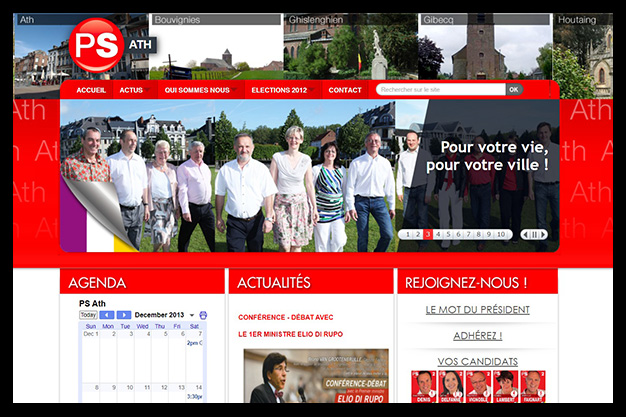 COMMUNICATION POLITIQUE - LIGNE GRAPHIQUE, STRATEGIE, MEDIAS, SITE INTERNET